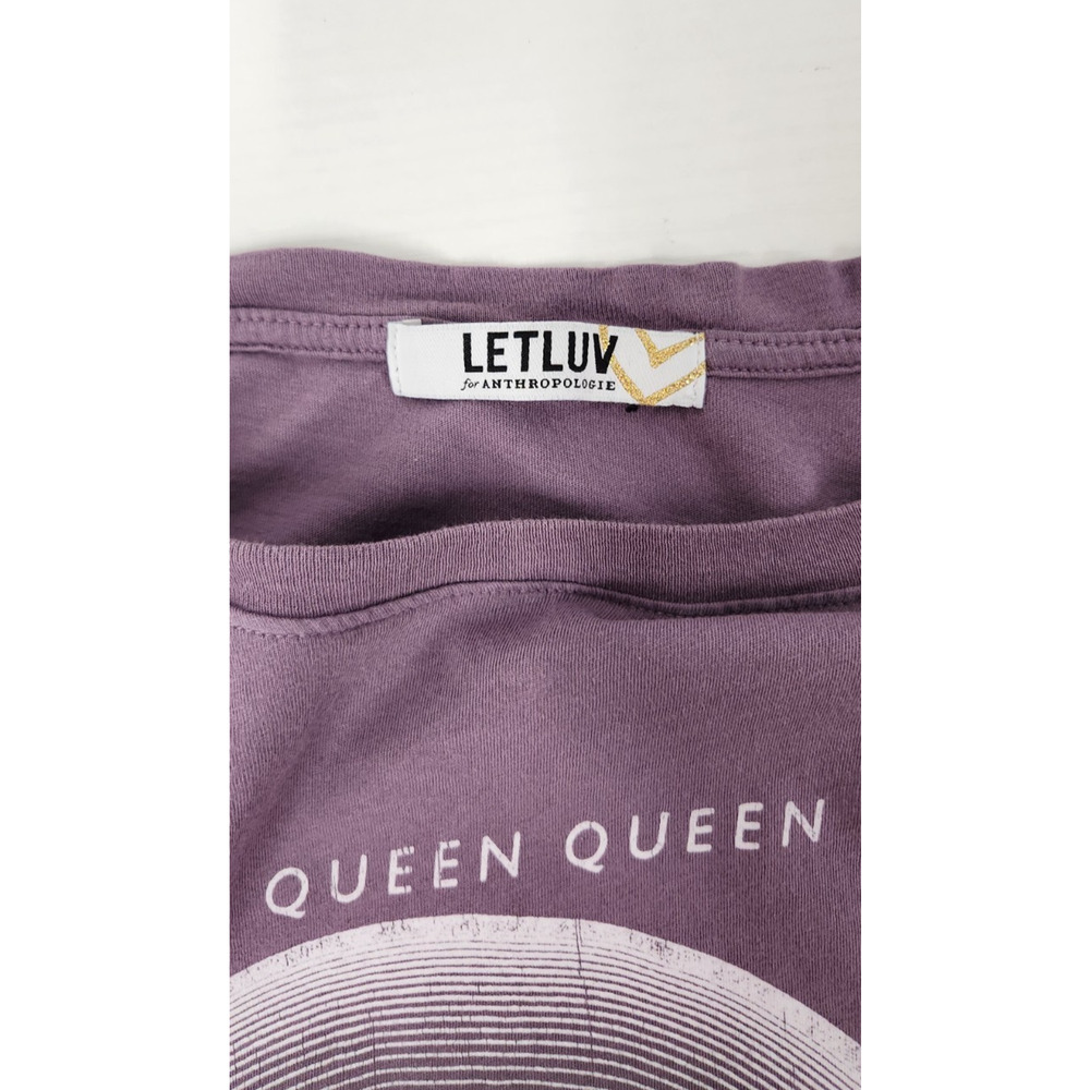 Anthropologie Letluv Women's Queen Jazz Graphic Tee, Size XL, Purple Color. USA - Picture 9 of 13